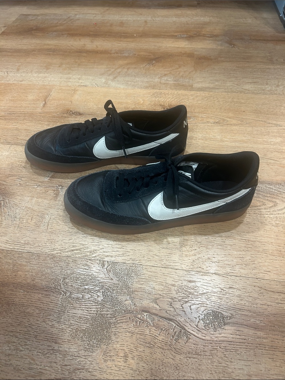 Nike Women’s KillShot Black Casual Sneakers with White Swoosh